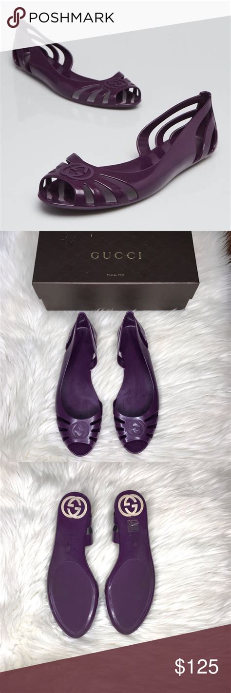 gucci jelly flats|gucci sandals original.